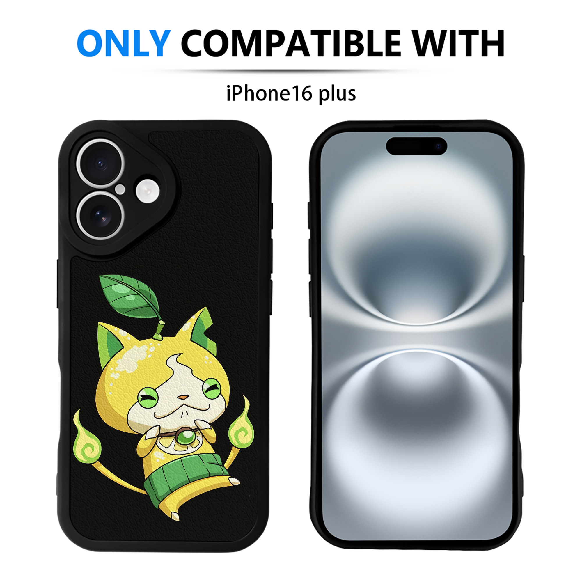 （画像用） 妖怪ウォッチ Yo-kai Watch 【iPhone 16シリーズ対応】シリコンスマホケース（レザー調） 材質：シリコン